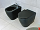 Ceramica Flaminia - ceramika łazienkowa, miski wc i bidety stojące, kolekcja Link w kolorze czarnym #3