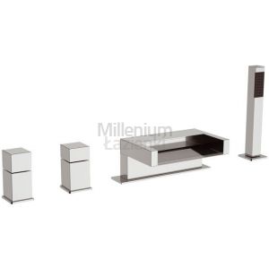 DANIEL RUBINETTERIE Cube Waterfall Cu697 Bateria wannowa