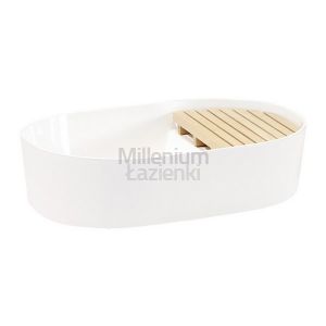 EXT Step Umywalka nablatowa ceramiczna z półką