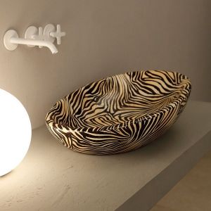 VITRUVIT Biko Zebra BIKLAAZ Oryginalna umywalka nablatowa