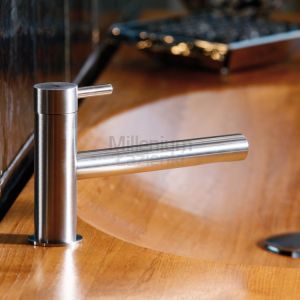 MGS MB235 Bateria umywalkowa niska stal nierdzewna