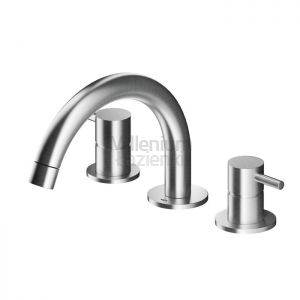 MGS MB249 Bateria umywalkowa 3 otworowa stal nierdzewna