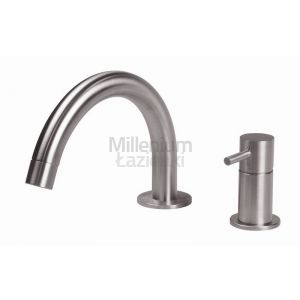 MGS MB258 Bateria umywalkowa 2 otworowa stal nierdzewna