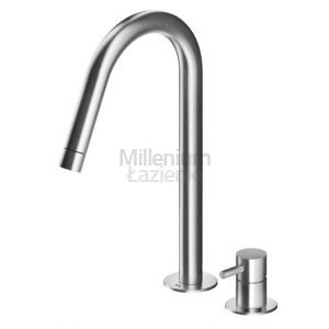 MGS MB280 Bateria umywalkowa 2 otworowa stal nierdzewna