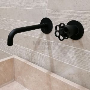 GABOLI FRATELLI Desy 4671 Bateria umywalkowa czarna loftowa