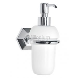 GENTRY HOME Metropolitan 10850 Dozownik na mydło ścienny ceramiczny