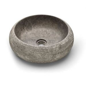 THE BATHCO Domed 00609 Umywalka z kamienia nablatowa okrągła