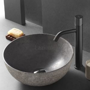 THE BATHCO Domed 00615 Umywalka z kamienia nablatowa okrągła