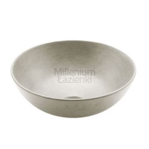 THE BATHCO Microcement Light Grey 1502MC Umywalka ozdobna ręcznie malowana