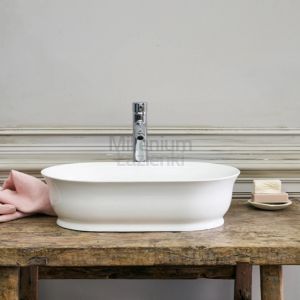 BURLINGTON Florenza Umywalka retro vintage blatowa owalna nietypowa 55x35 cm